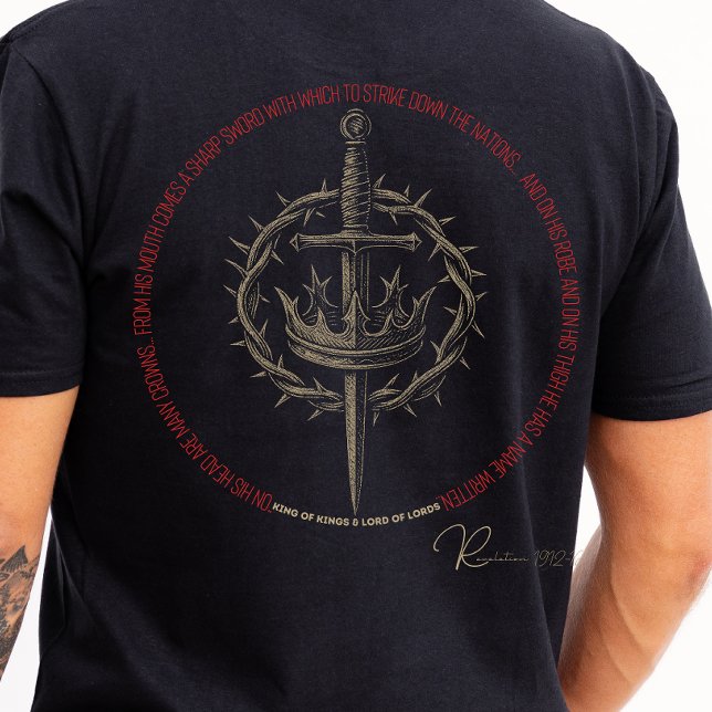 Revelation 19:12-16 King of Kings men's faith tee (Von Creator hochgeladen)