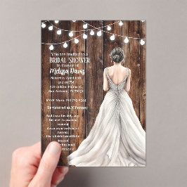 Revelation 21:2 Bridal Shower Invitation Acryleinladungen