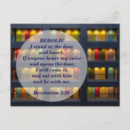 Revelation 3:20 postkarte