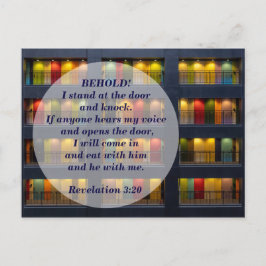 Revelation 3:20 postkarte