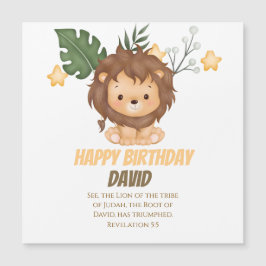 Revelation 5:5 Lion of Judah Christian Greetings Magnetkarte