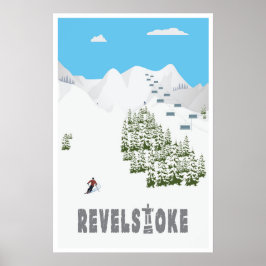 Revelstoke, B.C. Kanada, Ski Poster