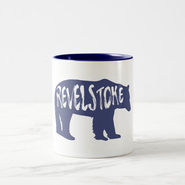 Revelstoke Bear Zweifarbige Tasse (Mittel)