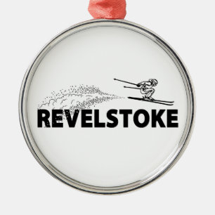 Revelstoke British Columbia Skispringer Ornament Aus Metall
