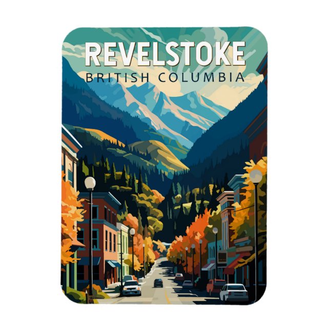 Revelstown Canada Travel Art Vintag Magnet