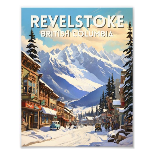Revelstown Canada Travel Art Vintage Poster (Vorne)