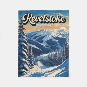 Revelstown Canada Winter Vintag Fleecedecke