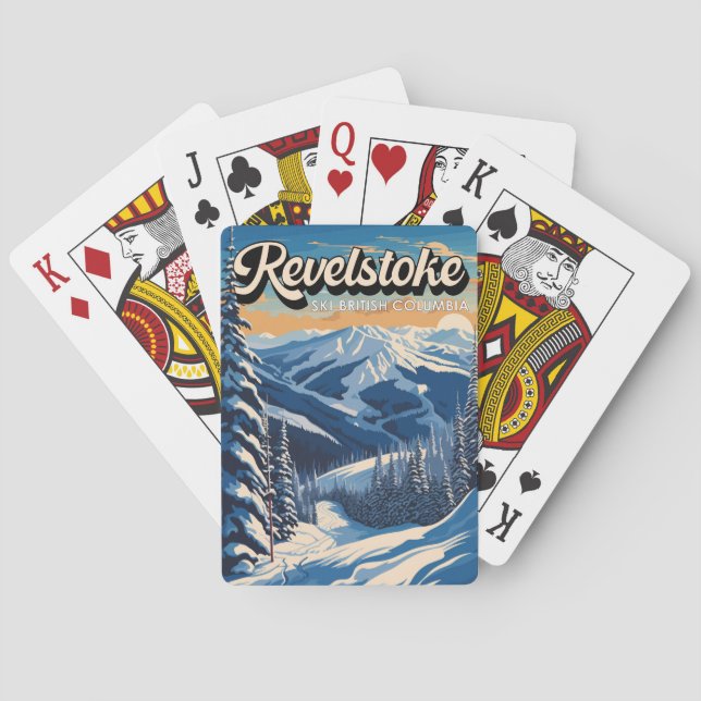 Revelstown Canada Winter Vintag Spielkarten (Rückseite)