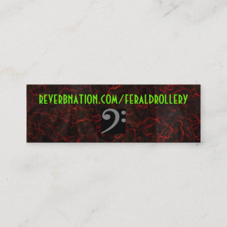 Reverbnation Flugleitanlagen-Karte Mini Visitenkarte