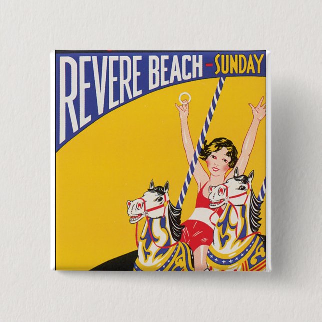 Revere Beach Sonntag Button (Vorderseite)