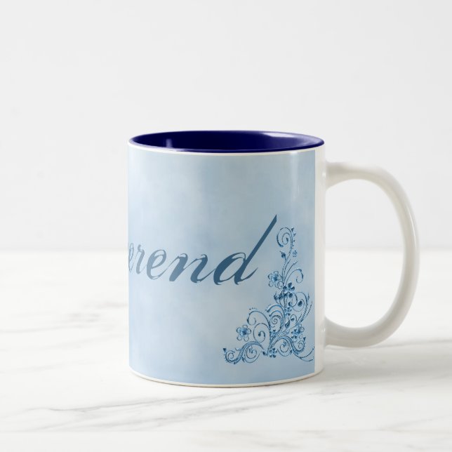 Reverend Coffee Tasse - Groß: Sky Blue Elegance (Rechts)