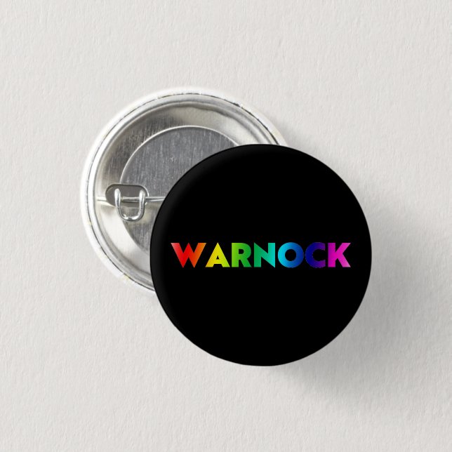 Reverend Warnock Georgia Senat Runoff Stolz lgbt Button (Vorne & Hinten)