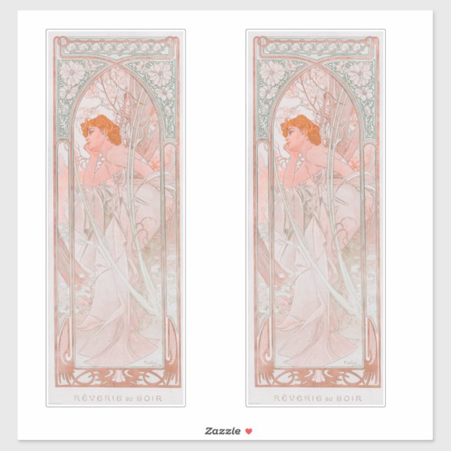 Reverie du Soir (1899) Aufkleber (Blatt)