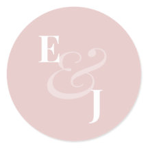 Reverse Blush Et-Zeichen Hochzeit | Umschlagversch