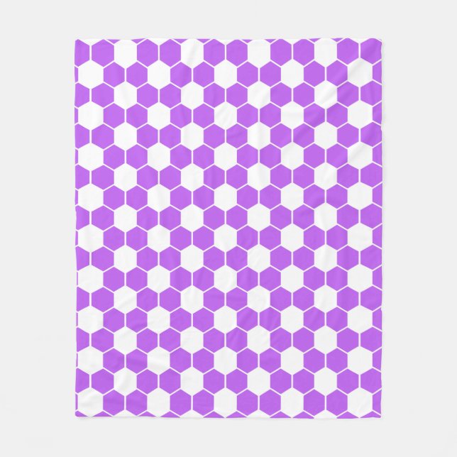 Reverse Football / Soccer Ball Texture  Fleecedecke (Vorderseite)