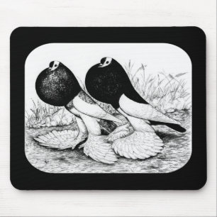 Reversewing Pouter Tauben Mousepad