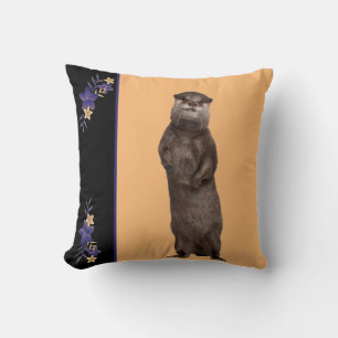 Reversible Abbildung des Otters Throw Kissen