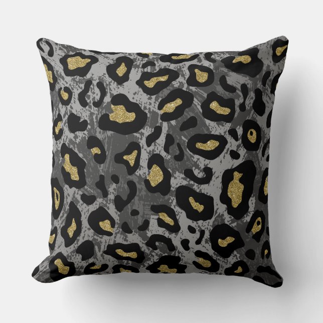 Reversible Ani mal Print Designer Kissen (Vorderseite)