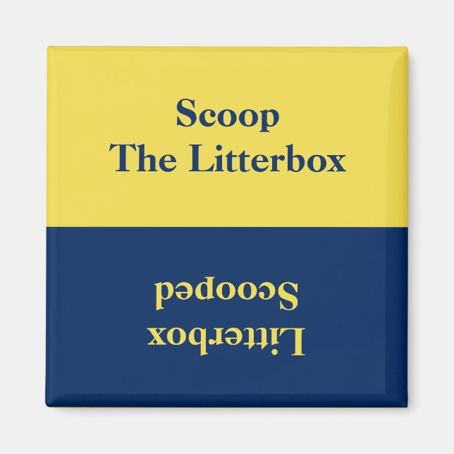 Reversible Cat Little Box Erinnerung Magnet (Vorne)