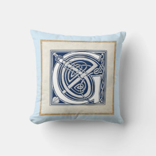 Reversible Celtic G Initial Kissen