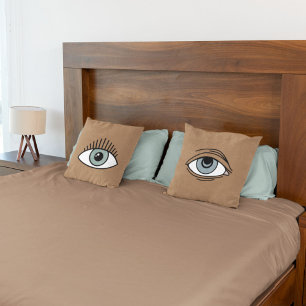 Reversible Eye Motion Awake & Tired Funny Bedroom  Kissen