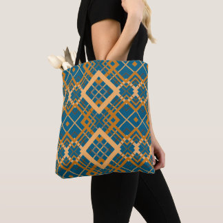 Reversible Geometric Diamond Pattern Teal Black