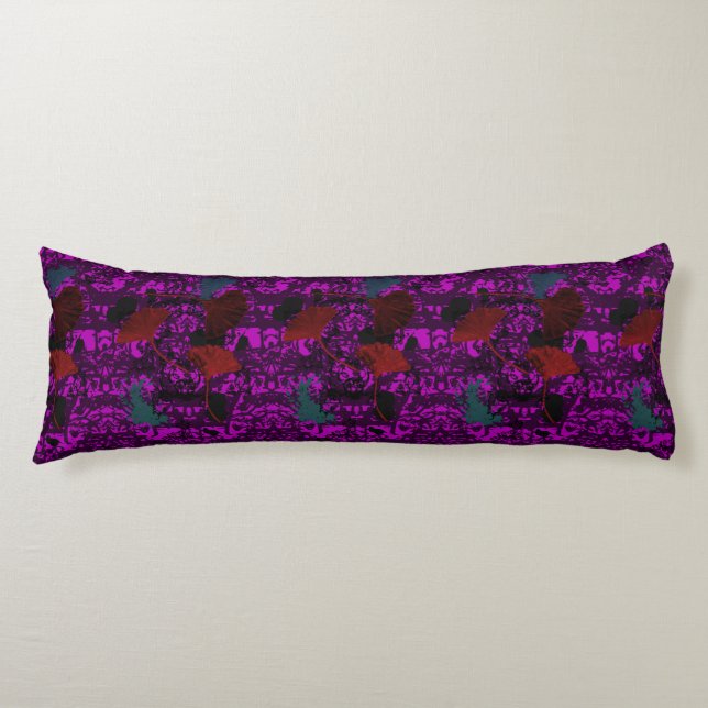 Reversible Ginkgo Grunge Kissen (Vorderseite)