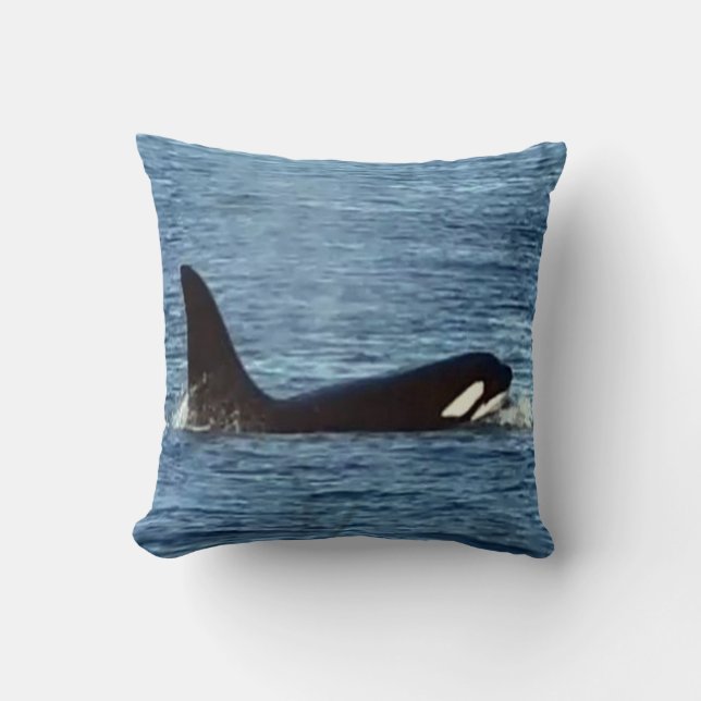 Reversible Killer Whale "Aquarius" Kissen (Vorderseite)