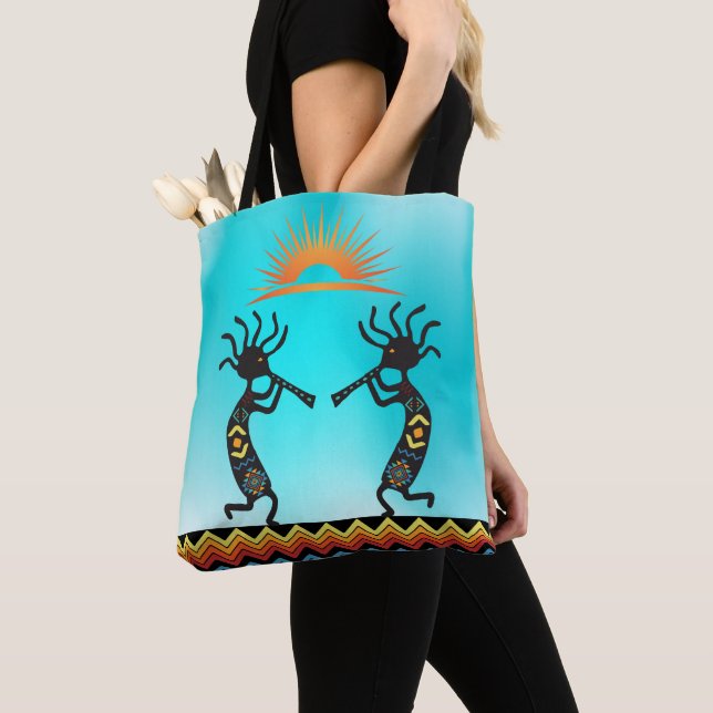 Reversible Native American Kokopelli Tote Bag (Von Nahem)
