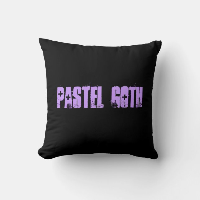 Reversible Pastel Goth Throw Kissen (Vorderseite)