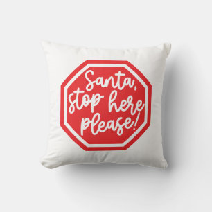 Reversible Santa Stopp bitte hier Kissen