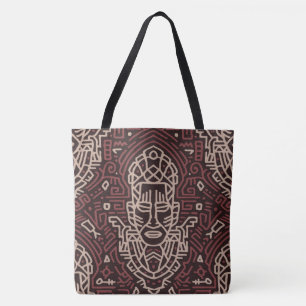 Reversible Tribal Print Tasche