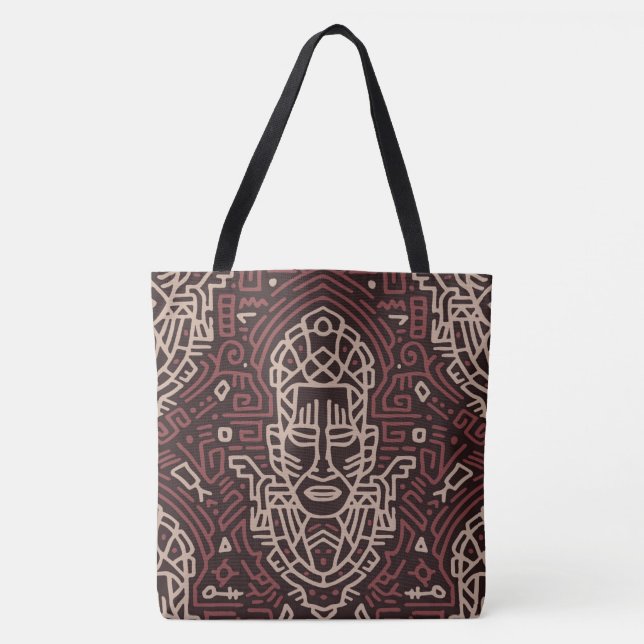 Reversible Tribal Print Tasche (Vorderseite)