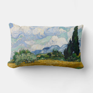 Reversible Van Gogh Wheat Field mit Cypressen Lendenkissen