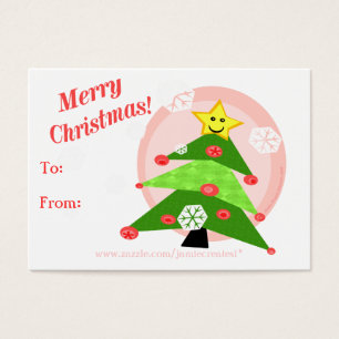 Reversible Weihnachtskatzen / Girls-Geschenkmarke