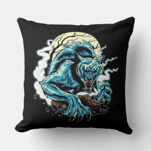 Reversible Werewolf Moon Kissen