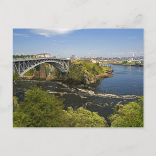 Reversing falls on the St. John River at St. 2 Postkarte
