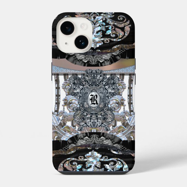 Revforth Elegantes Monogramm iPhone Hülle (Rückseite)