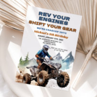 Revidieren Sie Ihre Motoren ATV Geburtstagsparty O