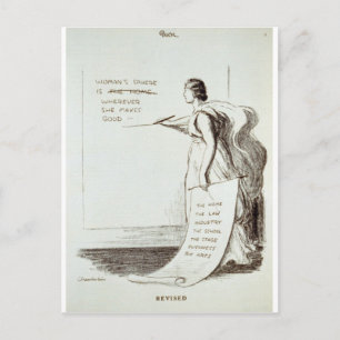Revidierte Frauenquote Postkarte