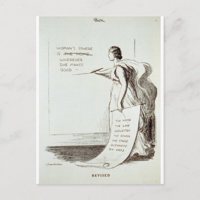 Revidierte Frauenquote Postkarte (Vorderseite)