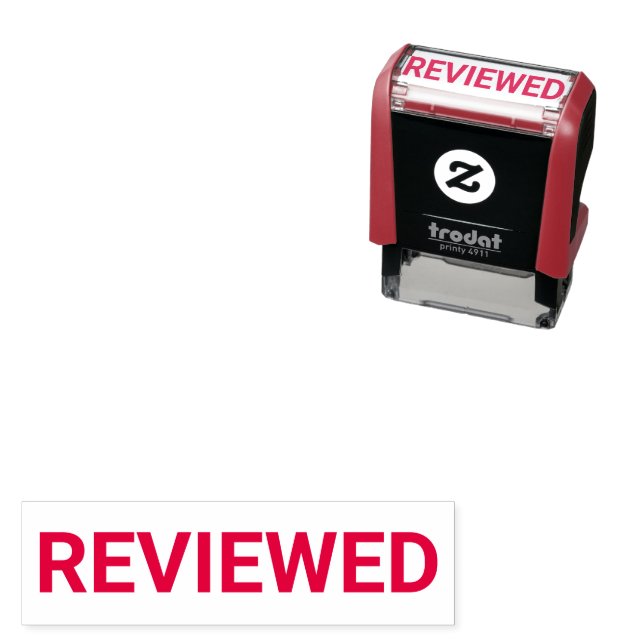Reviewed Office Stamp Permastempel (Beispiel)