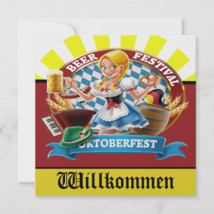 REVISIERTE OKTOBERFEST-Einladung Einladung