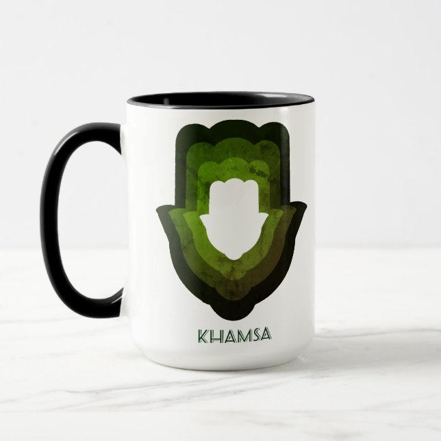 Revisit Khamsa Green Mug Tasse (Links)