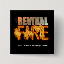 Revival fire church outreach typografie evangelism button