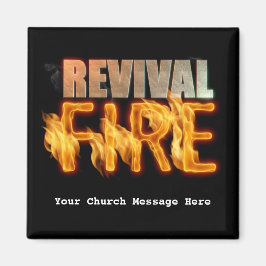 Revival fire church outreach typografie evangelism magnet