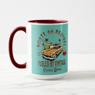 REVIVAL ROUTE 66 - DURCH VINTAGE LUFT BEFÜRWORTET TASSE