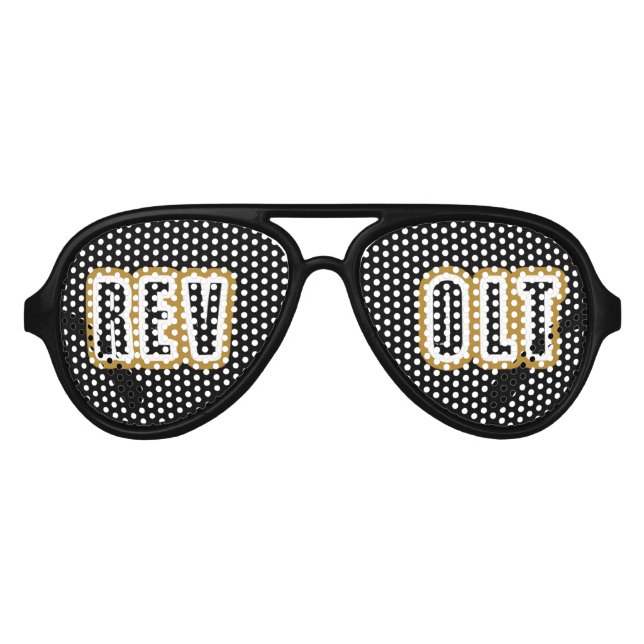 Revolt Aviator Party Shades Partybrille (Vorderseite)