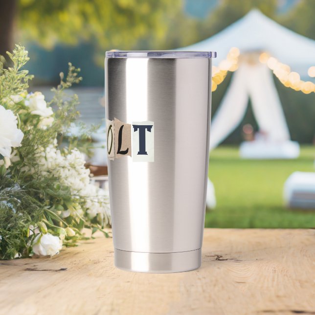 Revolte gegen den Diktator  Thermobecher (Hochzeit)