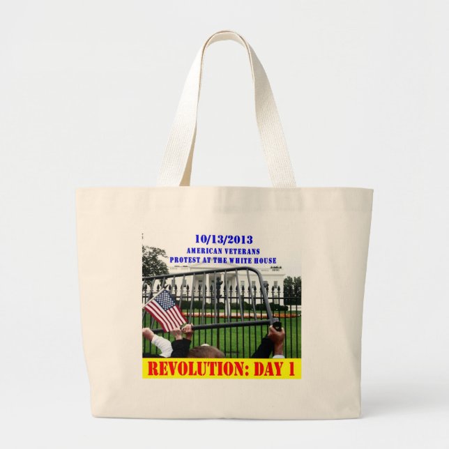 REVOLUTION: 1. TAG JUMBO STOFFBEUTEL (Vorne)